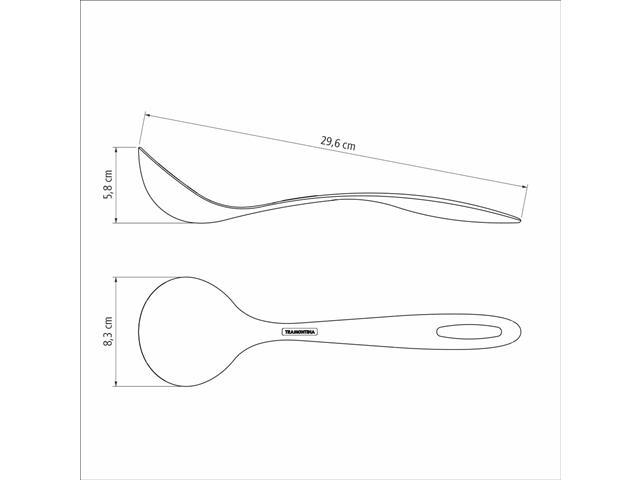 Concha Tramontina Ability em Nylon Preto - 4