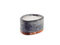 Pote Tramontina Concreta em Pedra Sabão Polida com Tampa Madeira Teca - 3