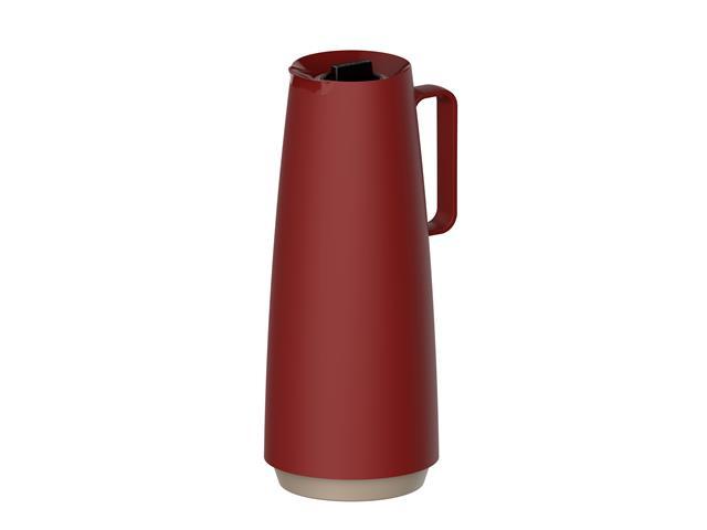 Bule Térmico Tramontina Exata Ampola de Vidro 1 Litro Vermelho - 1