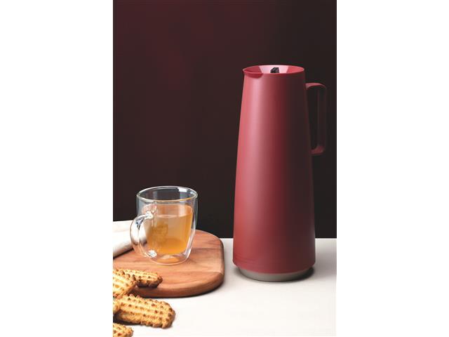 Bule Térmico Tramontina Exata Ampola de Vidro 1 Litro Vermelho - 3