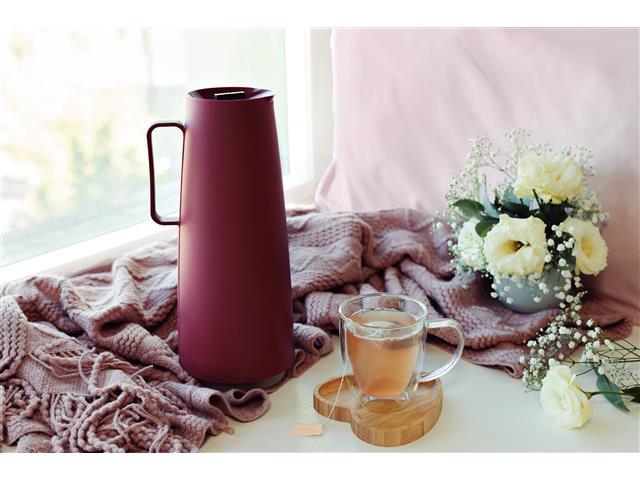 Bule Térmico Tramontina Exata Ampola de Vidro 1 Litro Vermelho - 4