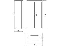 Armário Vertical Tramontina PRO para Ferramentas 2 Portas - 3