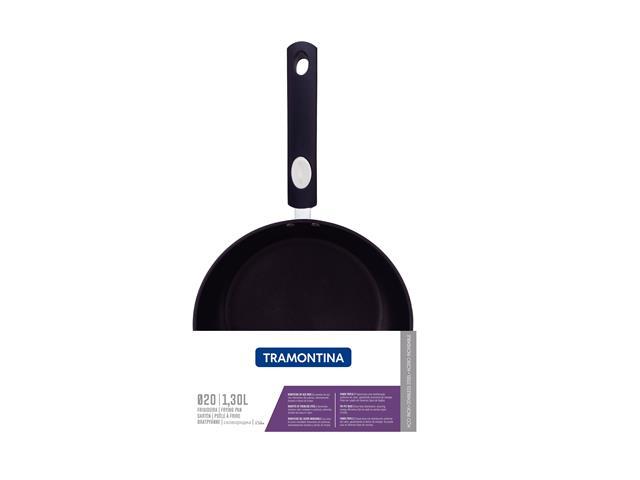 Frigideira Tramontina Solar Silicone Rasa Aço Inox Antiaderente 20CM - 3