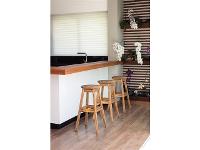 Banqueta Alta Tramontina em Madeira Pinus Garapa - 2