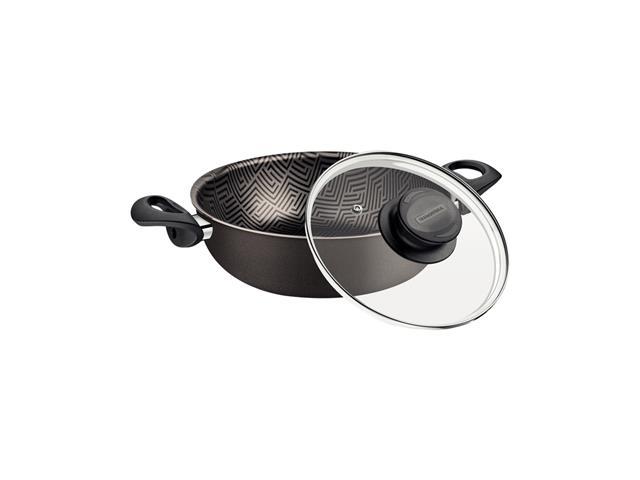 Fritadeira Multiuso Tramontina Paris Chumbo com Tampa de Vidro 24CM - 1