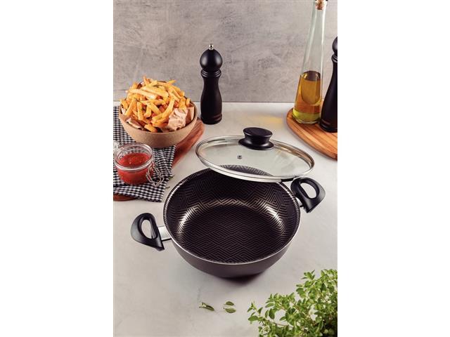 Fritadeira Multiuso Tramontina Paris Chumbo com Tampa de Vidro 24CM - 4