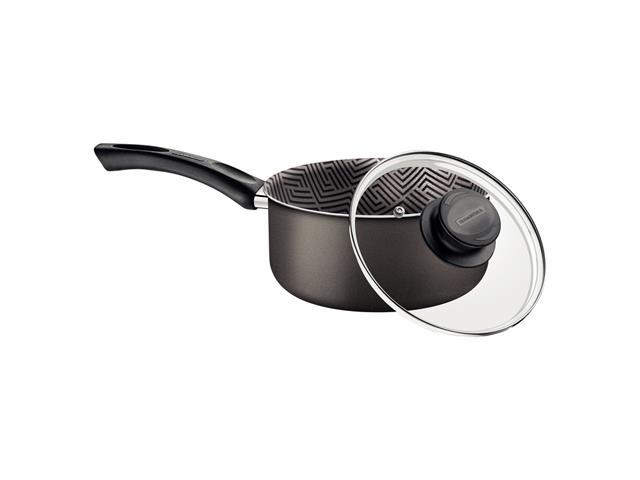 Panela Tramontina Paris Antiaderente Chumbo com Tampa de Vidro 22CM - 1
