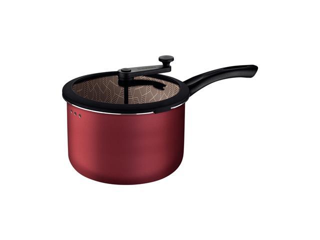 Pipoqueira Tramontina Paris Antiaderente Vermelha Tampa de Vidro 22CM - 3