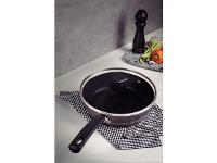 Frigideira Funda Tramontina Sicília Antiaderente com Tampa Avelã 24CM - 2