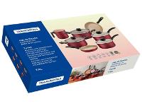 Jogo de Panelas Tramontina Turim Antiaderente Vermelho 7 Peças - 3