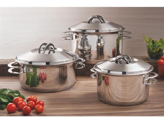 Panela Tramontina Solar em Aço Inox Fundo Triplo com Tampa e Cabo 16CM - 4