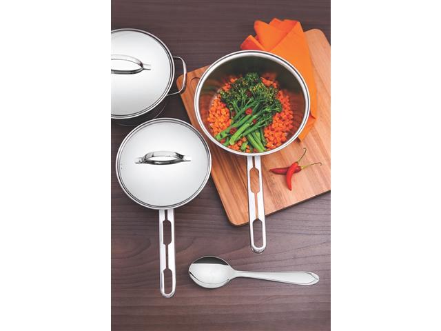 Panela Tramontina Allegra em Aço Inox com Fundo Triplo 16CM - 4