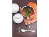 Panela Tramontina Allegra em Aço Inox com Fundo Triplo 16CM - 4