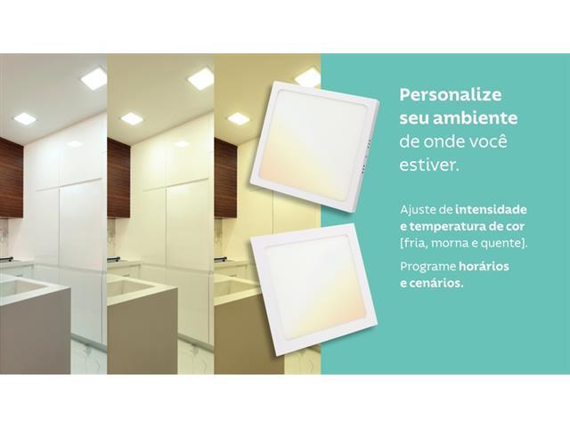 Plafon Quadrado de Embutir Tramontina Smart Led 1300 lm 18 W - 4