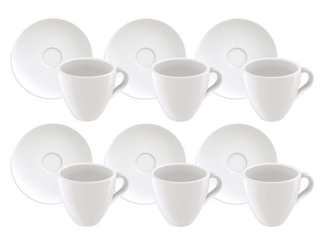 Kit Xícaras de Café Expresso Tramontina Paola Porcelana 95 ml 12 Peças - 1