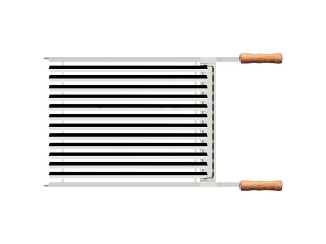 Grelha Tramontina Churrasco em Inox Cabo de Madeira Natural 50x41 cm - 1