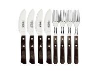 Jogo de Talheres para Pizza Tramontina Cabo Polywood Castanho 8 Peças - 2