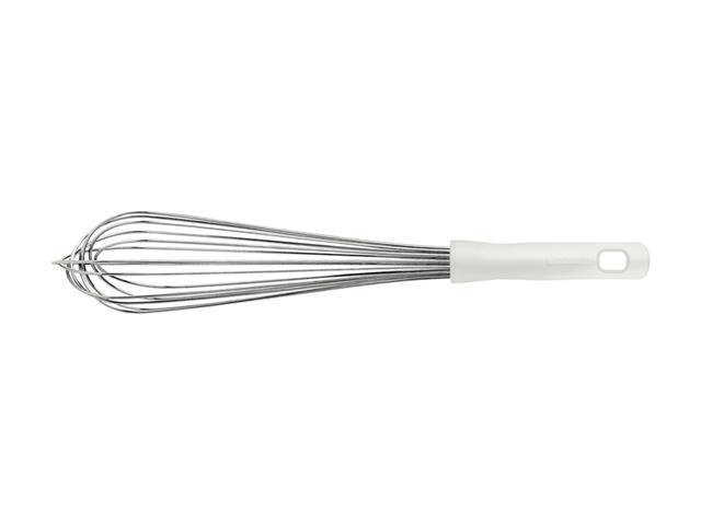 Batedor Manual Tramontina Profissional em Inox com Cabo Branco 40CM - 1