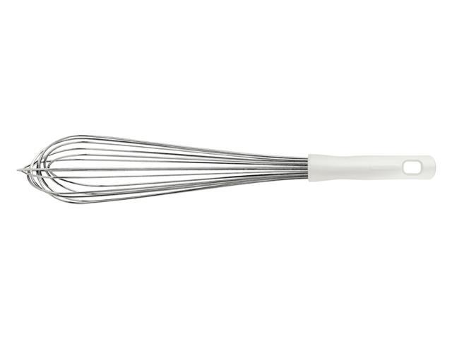 Batedor Manual Tramontina Profissional em Inox com Cabo Branco 45CM - 1