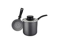 Cuscuzeira Tramontina em Alumínio Antiaderente Starflon Chumbo 800ML - 1