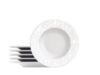 Kit Prato Sobremesa Tramontina Marie Porcelana Decorada 21cm 6 Peças - 1