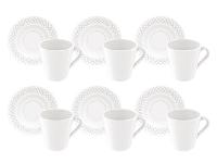 Kit Xicara e Pires Café Tramontina Ingrid em Porcelana Decorada - 2