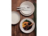 Kit Prato Sobremesa Tramontina Rústico Marrom PorcelanaDecorada 6Peças - 2