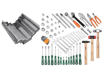 Caixa de Inox com Ferramentas Tramontina 5 Gavetas 65 Peças