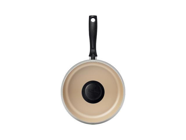 Frigideira Reta Tramontina Turim Vermelho com Tampa de Vidro 22cm 1,7L - 1