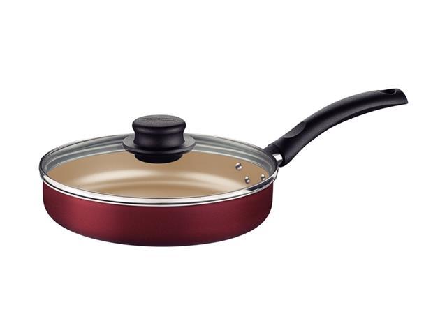 Frigideira Reta Tramontina Turim Vermelho com Tampa de Vidro 22cm 1,7L - 3