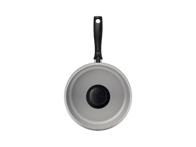 Frigideira Reta Tramontina Turim Cinza com Tampa de Vidro 22cm 1,7L - 1