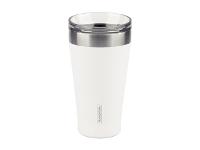 Copo Térmico Tramontina Exata em Aço Inox Branco com Tampa 550 ml - 1