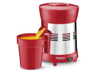 Extrator de Frutas Mondial E-24 Premium Turbo Red 250W Bivolt