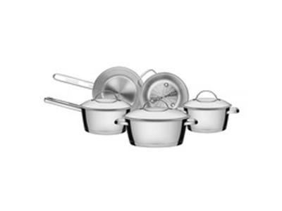 Conjunto de Panelas Tramontina Allegra Inox 5 Peças