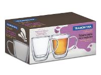 Conjunto de Xícaras para Chá em Vidro Tramontina 2 Peças - 2