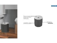 Lixeira Útil com Tampa Tramontina Preta 5 Litros - 2