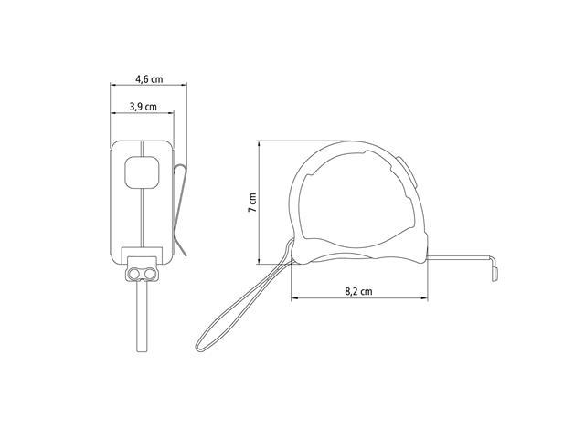 Trena Profissional Tramontina com Ponta Magnética 5 Metros - 3