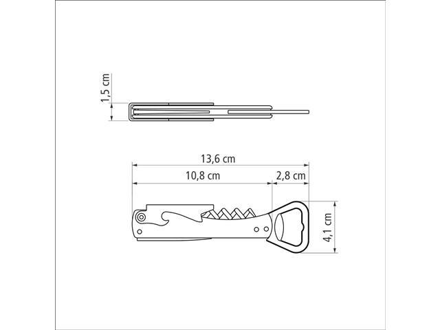 Abridor/ Saca Rolha Tramontina Utilita Preto Inox - 3