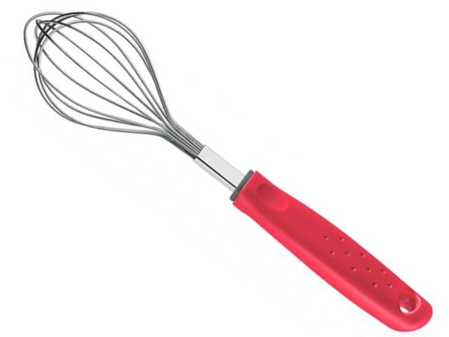 Batedor Manual Tramontina Utilita Inox Vermelho - 1