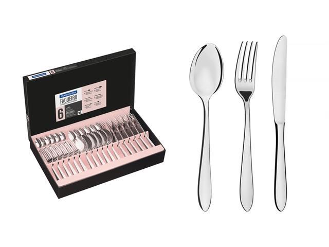 Faqueiro Tramontina Oslo Aço Inox 36 peças - 1