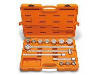 Maleta com Soquetes Estriados 3/4" Tramontina 14 Peças - 1