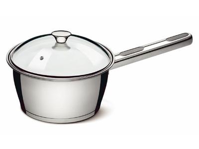 Panela Tramontina Allegra em Inox com Tampa de Vidro 16CM 1,5 Litros