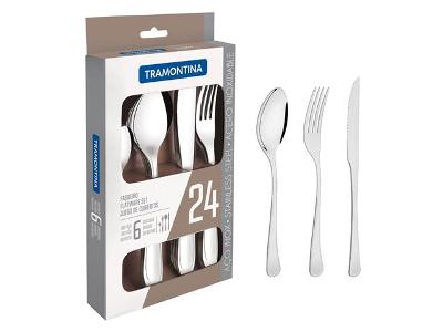 Faqueiro Tramontina Havana Aço Inox 24 Peças