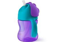 Copo Com Canudo Philips Avent Dinossauro Azul E Roxo - 200 Ml - 2