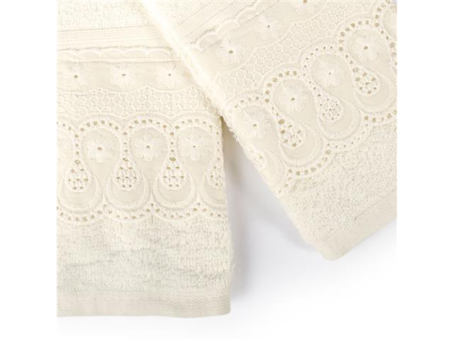Kit Toalha Social Bordada/Rendada Buettner Perola 2 Peças - 2