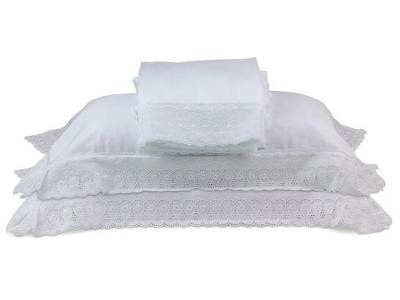 Jogo de Cama King Buettner 300 Fios Renascença 4 Peças Branco