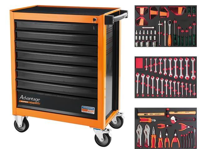 Carro para Ferramentas 8 Gavetas Tramontina PRO 115 Peças - 1