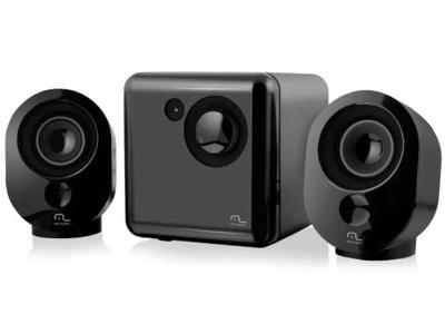 Caixa de Som Multilaser SP166 2.1 Preto e Grafite USB