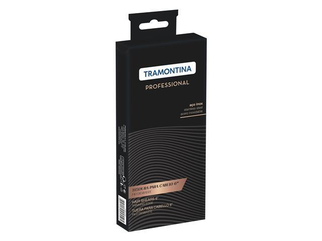 Tesoura para Cabelo Tramontina em Aço Inox com Fio Desbaste e Apoio 6" - 3