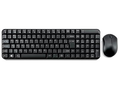 Teclado e Mouse Sem Fio Multilaser 2.4 Ghz Multimidia Preto USB TC183